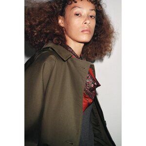 ZARA ZW COLLECTION WATER REPELLENT TRENCH COAT